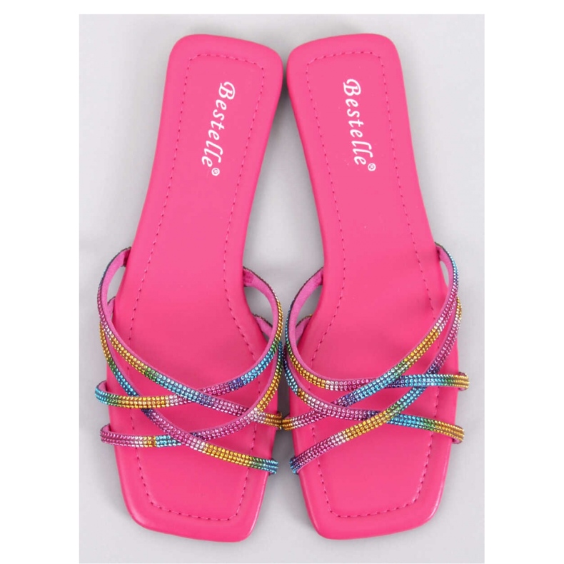 Sandalen-Flip-Flops mit Strasssteinen Rexha Fuchsia - Inello rosa 1