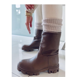 Bunton Army Green gerade geschnittene Stiefeletten – Inello braun 2