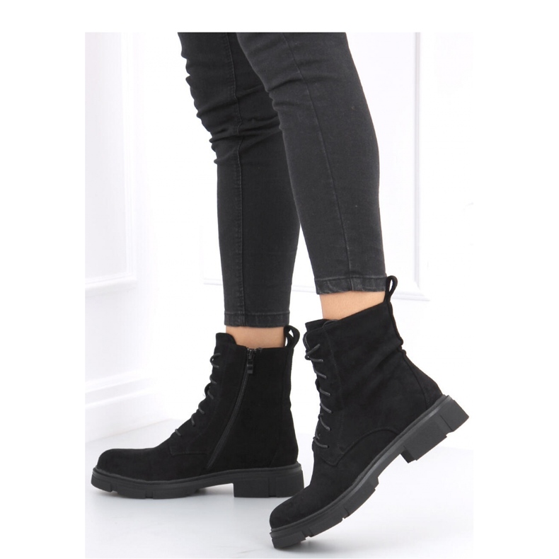 Zoe Black Schnürarbeiter – Inello schwarz 2