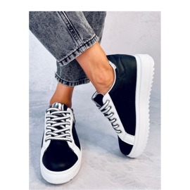 Schwarze Hopper-Sneaker mit hohen Sohlen – Inello 1