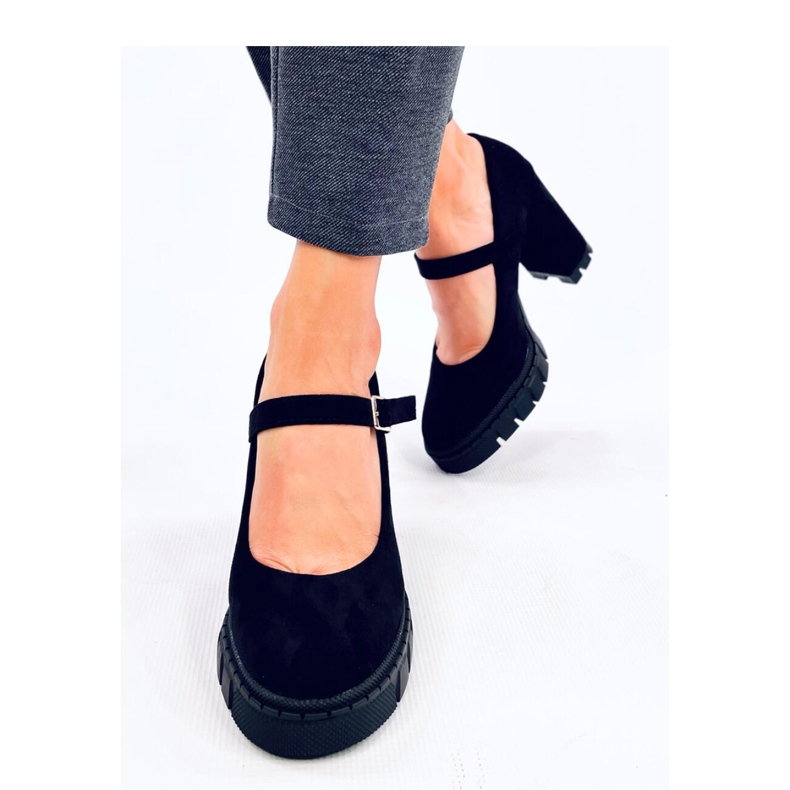 Plateaupumps mit Riemen Dresse Black - Inello schwarz 2