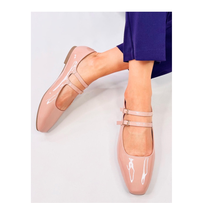 Lack-Ballerinas „Mary Jane Liths Nude“ – Inello rosa 2