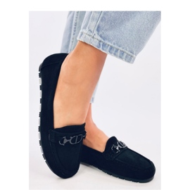 Trabei Damen-Mokassins aus schwarzem Wildleder – Inello 1