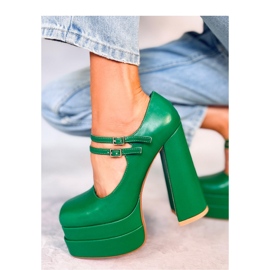 Loit Green Plateaupumps – Inello grün 1