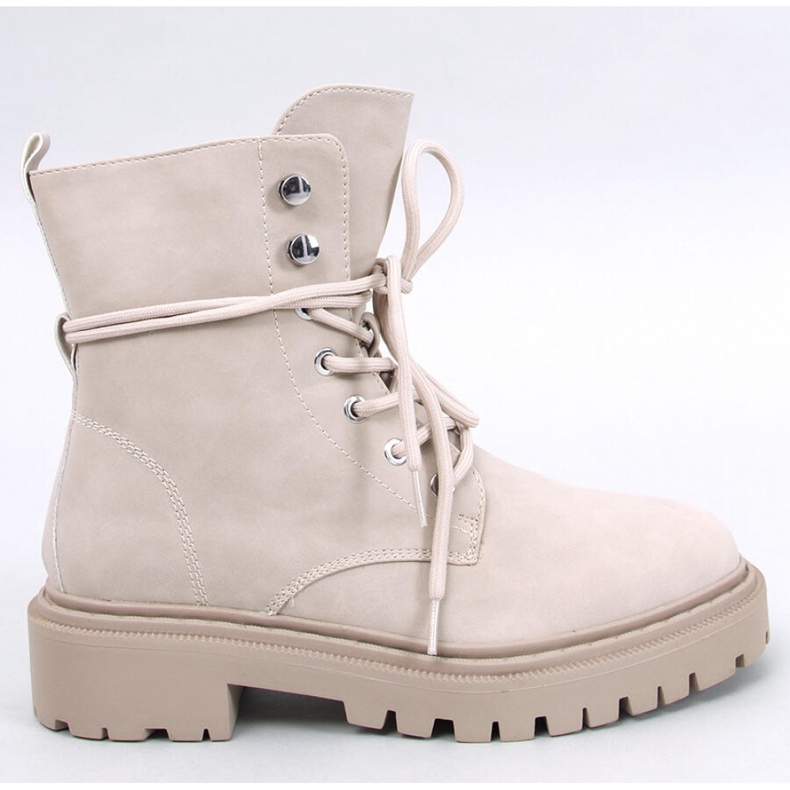 Simmo Beige Schnürstiefeletten mit Protektor - Inello 1