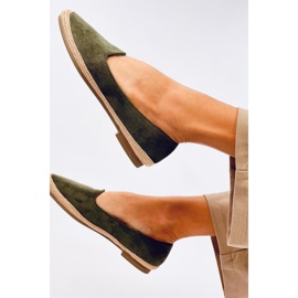 Damen-Ballett-Espadrilles Ballot Olive - Inello grün 1