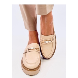 Nivetti Beige Plateau-Loafer – Inello 2