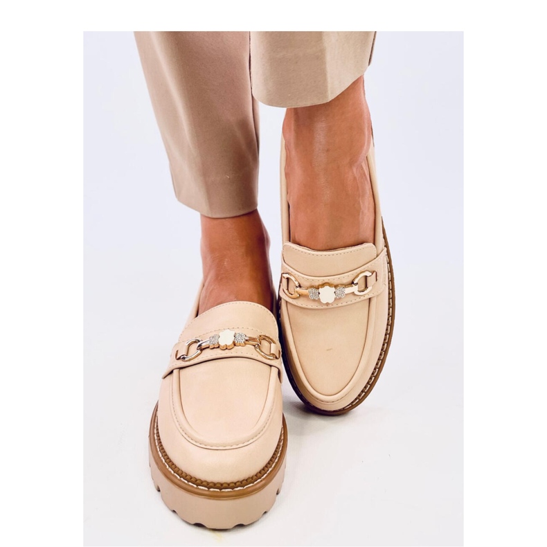 Nivetti Beige Plateau-Loafer – Inello 2
