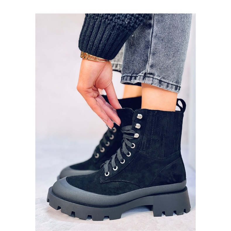 Demps Schwarze Trekkingstiefel - Inello 1