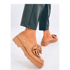 Pennsy Camel Mokassins mit dekorativem Teddybär – Inello braun 1