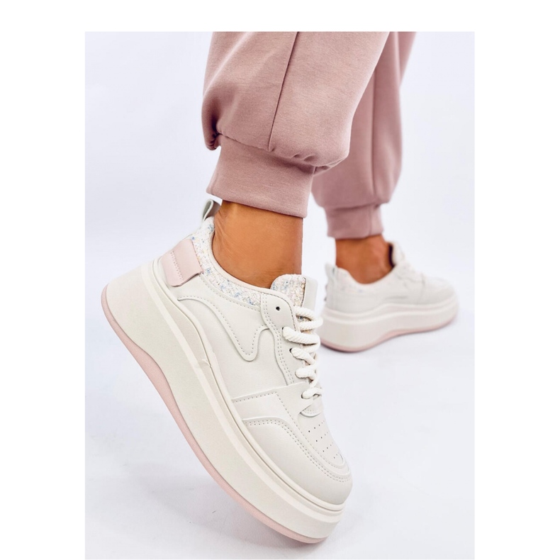 Motimes Damen-Sneaker in Beige und Rosa in Pastelltönen – Inello 1