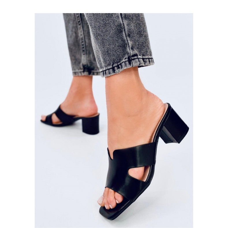 Vallon Schwarze zehenstegsandalen mit hohem Absatz – Inello 2