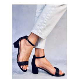 Costello Schwarze Sandaletten mit hohen Absätzen - Inello 1