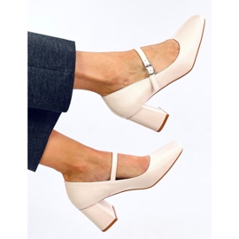 Maddoi Beige Lack-High-Heel-Pumps – Inello 1