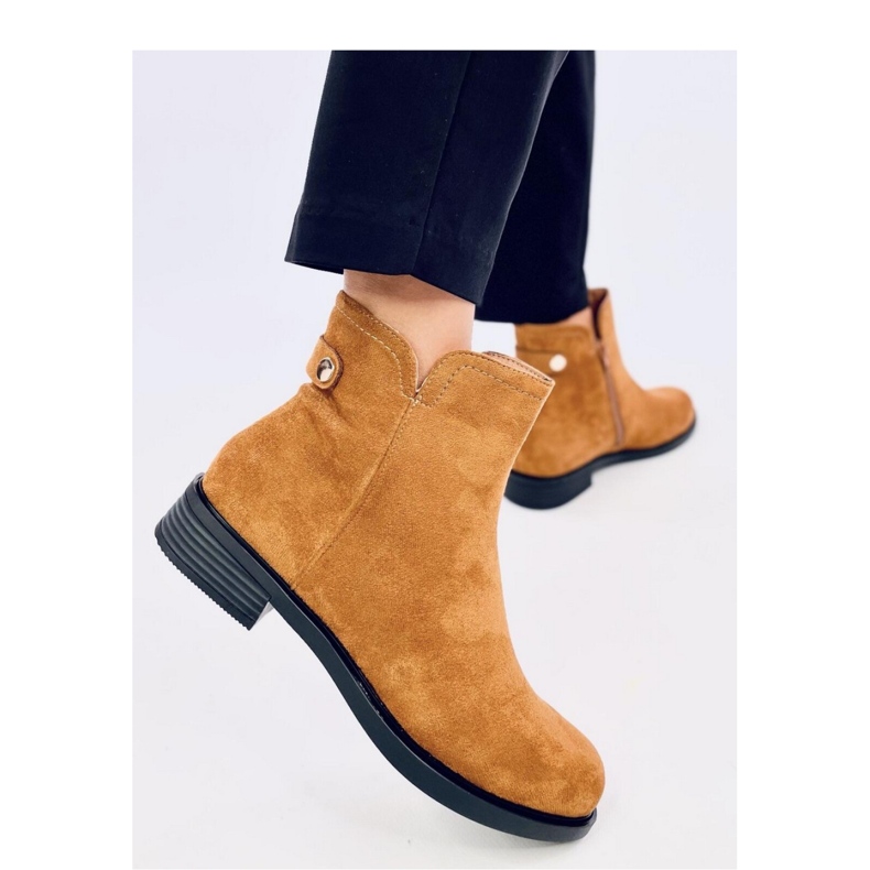 Klassische Damen-Chelsea-Stiefel Beres Camel - Inello braun 1