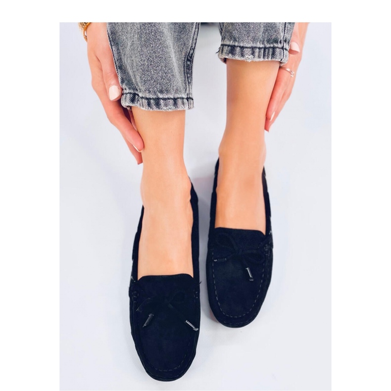 Wards Mokassins aus schwarzem Wildleder – Inello 1