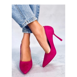 Camerin Fuchsia Wildleder-High-Heels für Damen – Inello rosa 1
