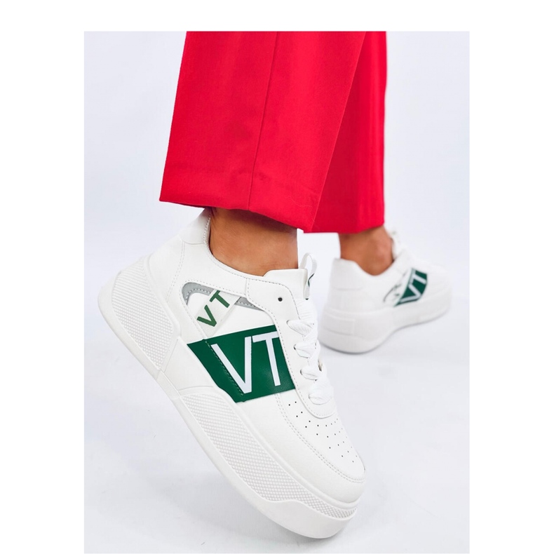 Sterry White Green Plateau-Sneaker – Inello grün 1