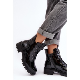 Step in style Stiefel Modell S.Barski HY93-91 Black Lakier – Treten Sie mit Stil ein schwarz 2