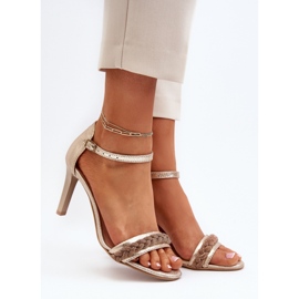 Step in style Sandalen Modell Zazoo 3328/2 Gold – Treten Sie ein mit Stil gelb 1