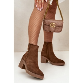 Step in style Stiefel Modell Arkesia KE219 Khaki – Treten Sie ein mit Stil braun 1