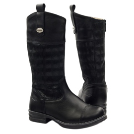 Ren But Ledermädchen Stiefel 322 3d Black Ren Aber schwarz 3