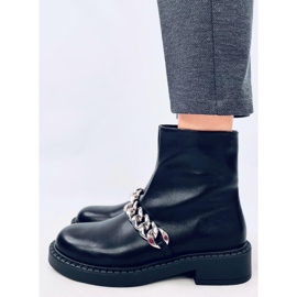 Foster Black Damen-Kettenstiefeletten schwarz 1