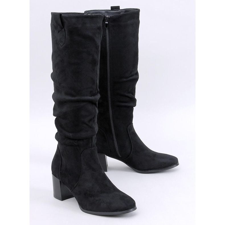 Pinsoni Schwarze Rüschenstiefel 1