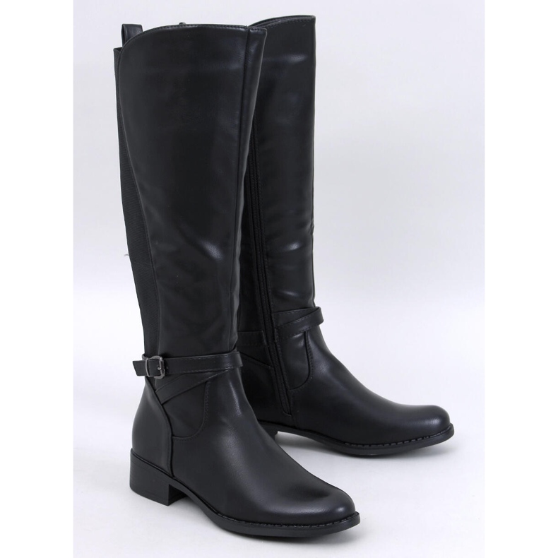 Stiefel mit flexiblem Lappen Black-Obermaterial schwarz 1