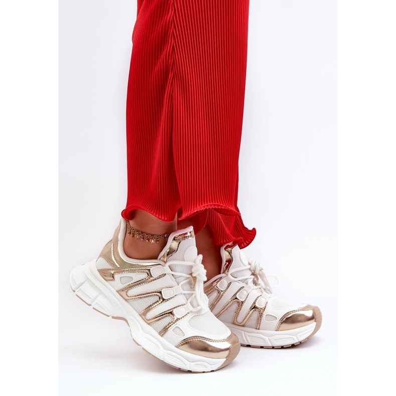 Step in style Sportschuhe Modell Ahmani NB633P Weiß/Gold – Treten Sie ein mit Stil 1