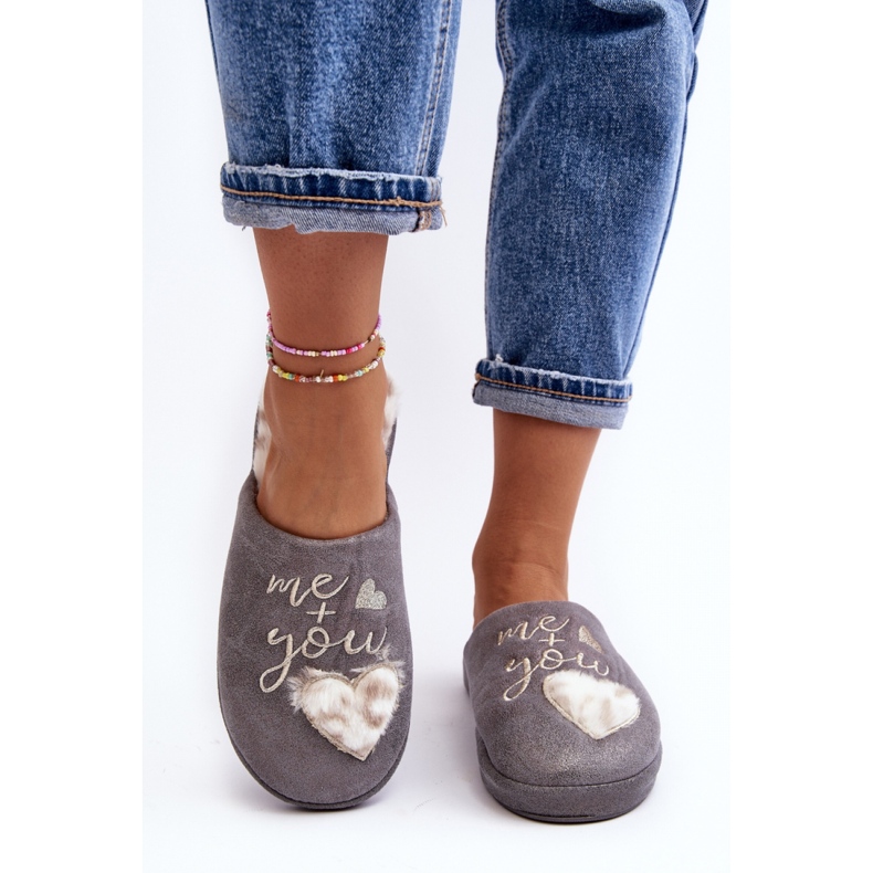 Step in style Hausschuhe Modell Geraja MD6003 Grau – Treten Sie mit Stil ein 1