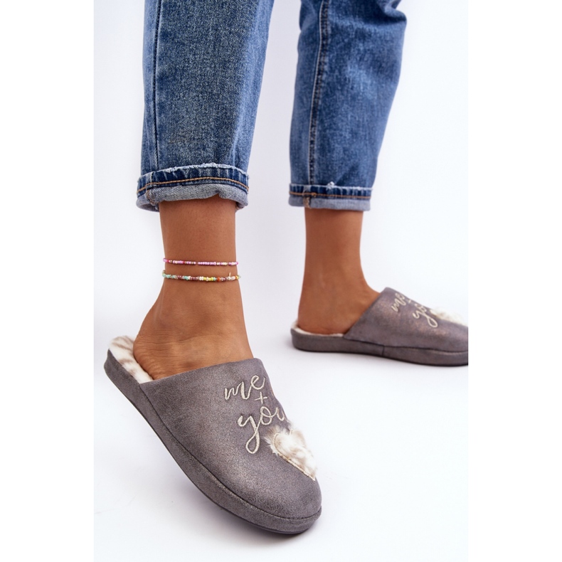 Step in style Hausschuhe Modell Geraja MD6003 Grau – Treten Sie mit Stil ein 2