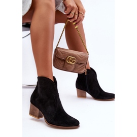 Step in style Cowboystiefel Modell Lewski EV28 Schwarz Velours – Treten Sie mit Stil ein 2