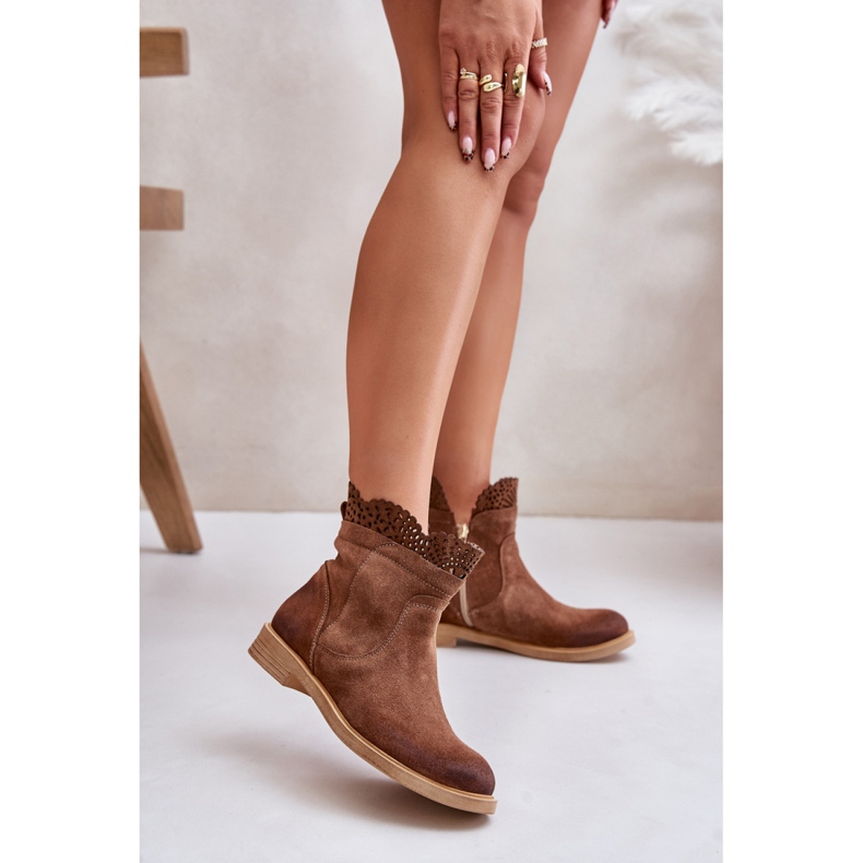 Lewski Brown Damen-Stiefeletten braun 1