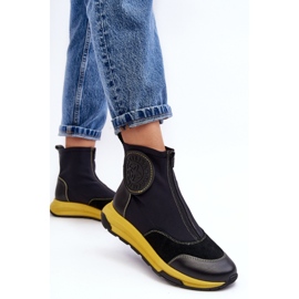 Maciejka Schwarze Damenstiefeletten 2