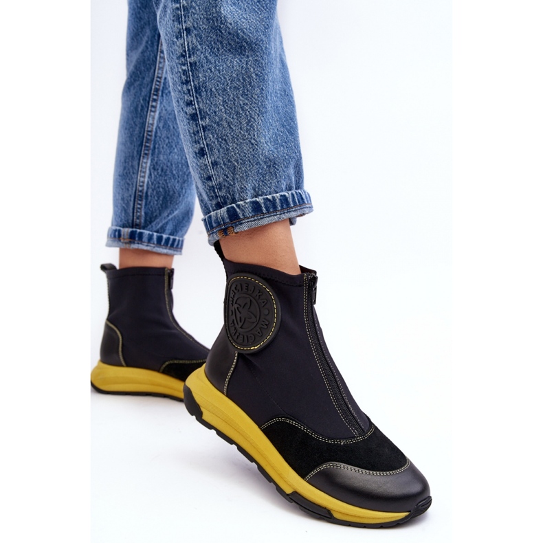 Maciejka Schwarze Damenstiefeletten 2