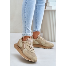 Big Star Beige Plateau-Sportschuhe 1