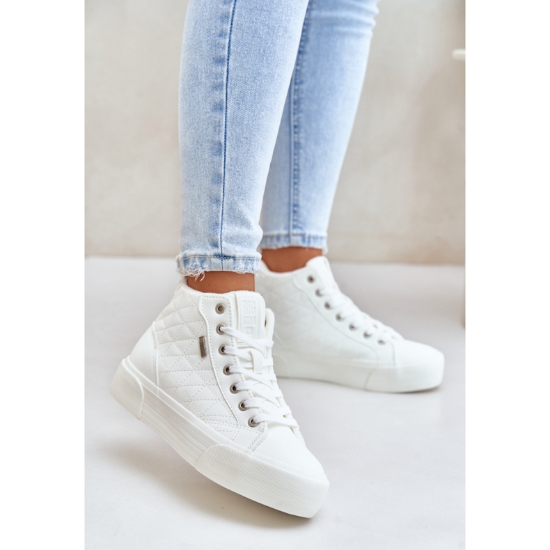 Isolierte Big Star White Damen-Sneaker weiß 1