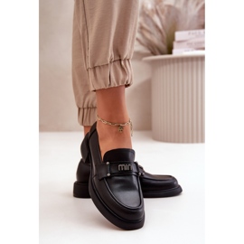 Vinceza Elegante schwarze Damenmokassins 1