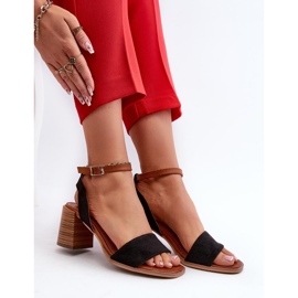 Damen-Sandalen mit hohen Absätzen Schwarz 2