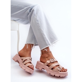 Zaxy Hellrosa Damen-Flip-Flops mit hohen Absätzen 1