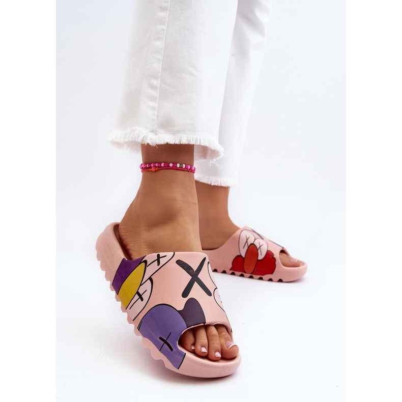 Rosa Cartoon-Flip-Flops 1