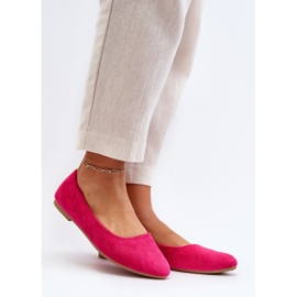 Klassische Damen-Ballerinas Fuchsia rosa 1
