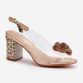 Step in style Sandalen Modell S.Barski MR38-356 Gold – Treten Sie ein mit Stil gelb 2