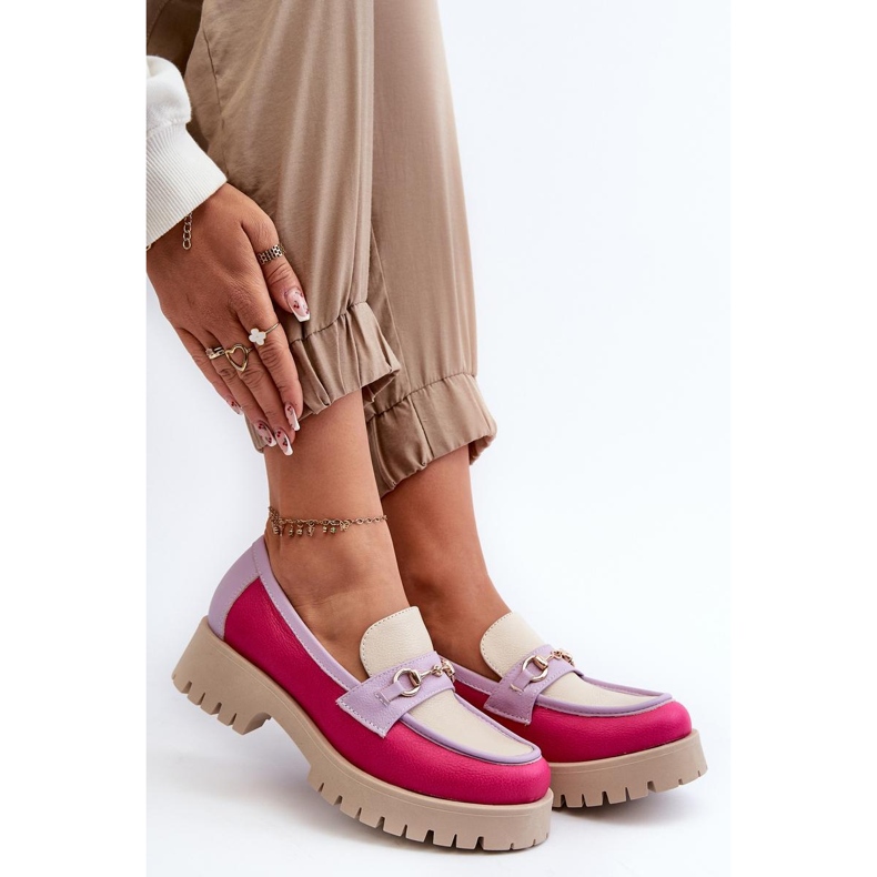 Zazoo Beige Damenmokassins mehrfarbig 1