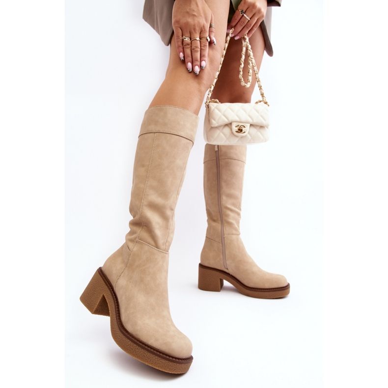Step in style Stiefel Modell Calvisa KZ930 Beige – Treten Sie ein mit Stil 1