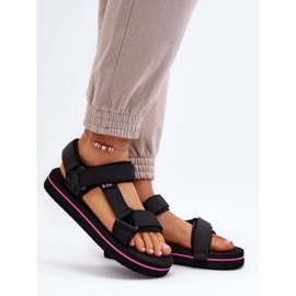 Damen-Plateausandalen von Lee Cooper in Schwarz 1