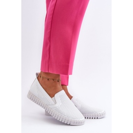 Vinceza Durchbrochene Damenschuhe Weiß 1