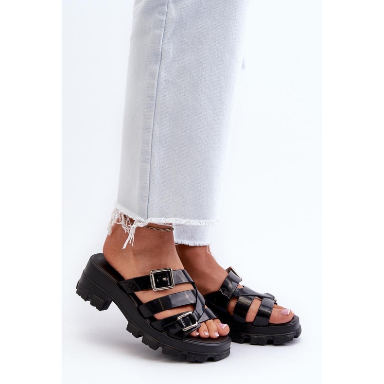 Zaxy Black Damen-Flip-Flops mit niedrigem Absatz schwarz 1