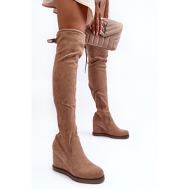 Step in style Overknee-Stiefel Modell Mephal NS362P Beige Wildleder – Treten Sie ein mit Stil 2
